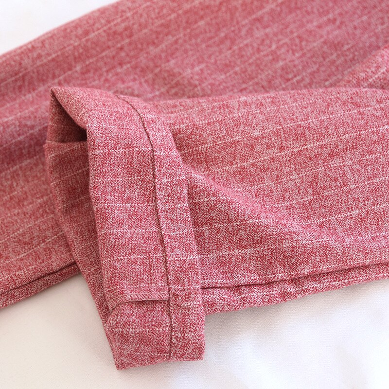 Pijamas japonesas para hombre y mujer, pantalones sueltos de algodón lavado, doble gasa, informales, para dormir, primavera y otoño, 2022