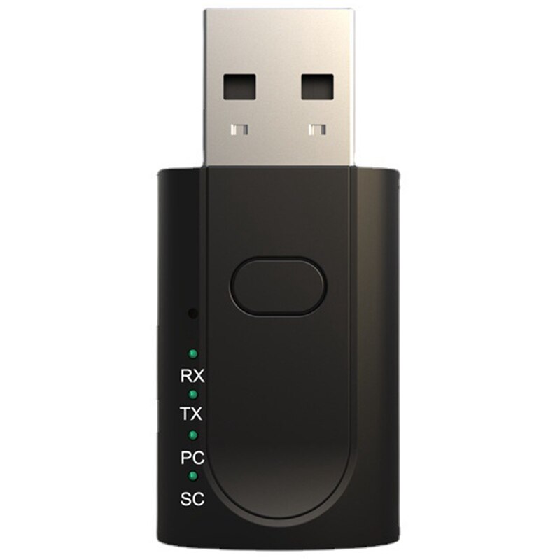 Adaptateur USB Bluetooth 5.1 4 en 1, adaptateur de voiture 3.5Mm AUX, sans pilote, adapté à Windows (Xp Vista 8 10 11): Default Title