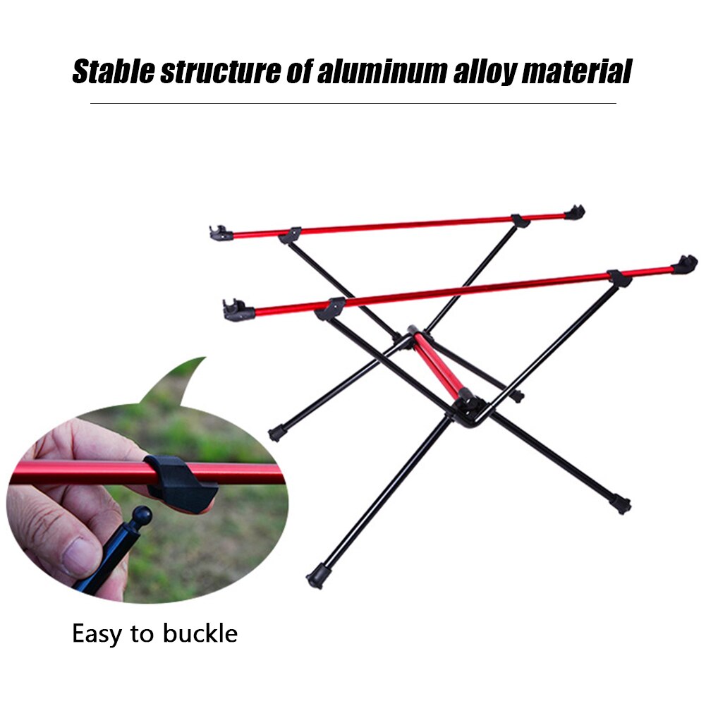 Portable Foldable Camping Table Aluminum Alloy Outdoor Furniture Dinner Desk for Family Party BBQ Picnic