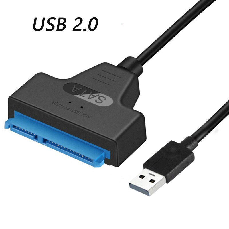 Cable adaptador USB Sata 3 a USB 3,0/2,0, conectores tipo C, compatible con disco duro Ssd Hdd de 2,5 pulgadas: 22CM / USB 2.0