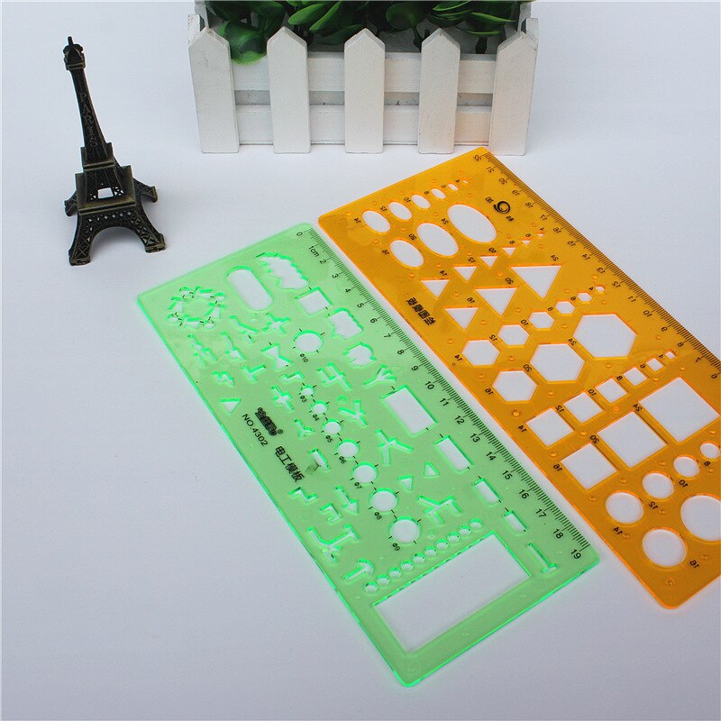 1PC Engineering drawing ruler Item Curve Template ruler office and school Painting measuring tools
