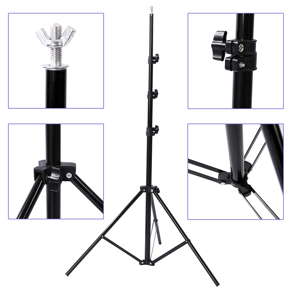Sistema de soporte de fondo de PVC para fotografía, fondos de Metal para estudio fotográfico con bolsas