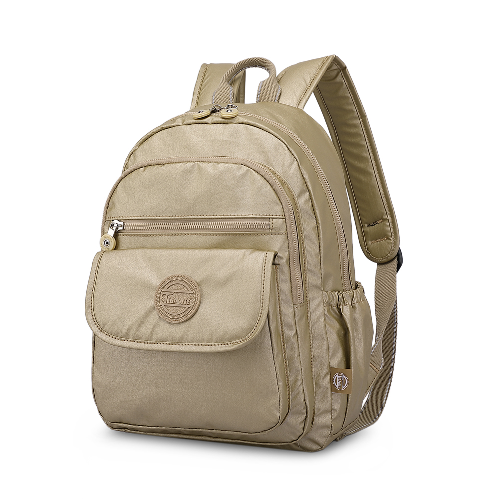 TEGAOTE – petit Sac à Dos pour femmes, pour adolescentes, Mini sacoche décontractée en Nylon, étanche: Gold