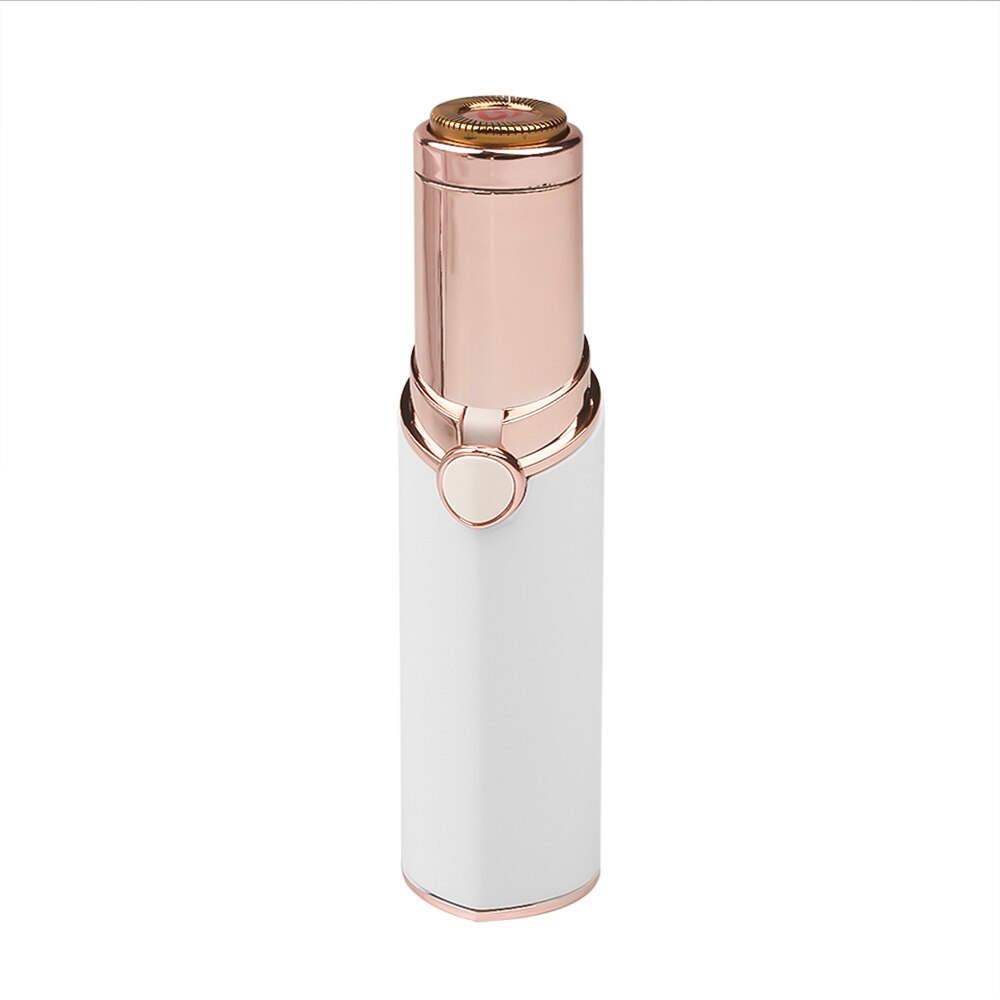 Mini épilateur sans douleur pour le corps, sourcils, en forme de rouge à lèvres, cou, jambes, rasoir Facial: B White
