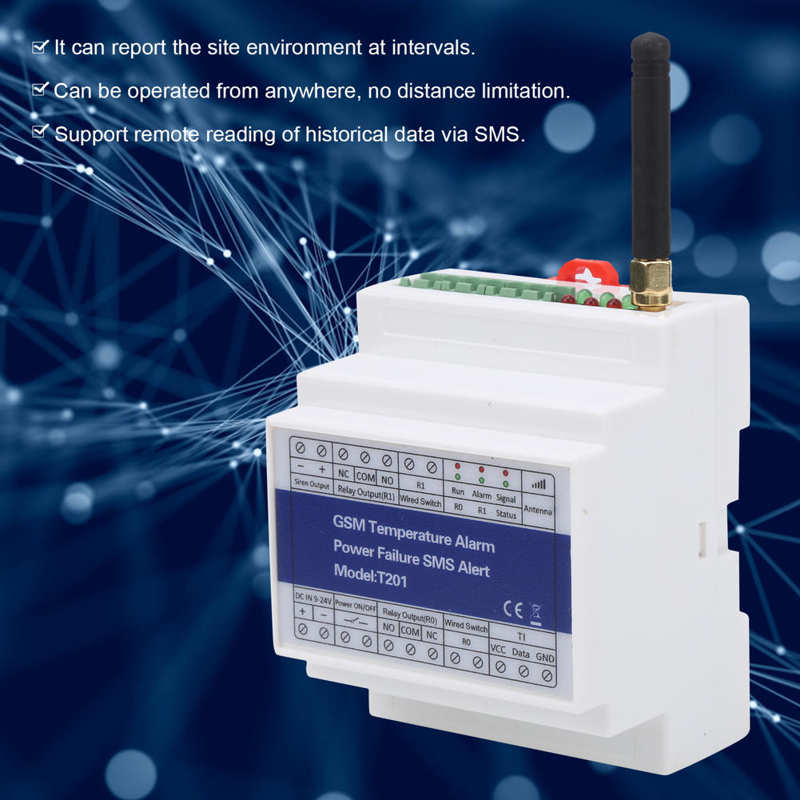 Alarm System Kits GSM SMS Temperature Alarm Power Failure Alert Remote Control Monitoring Support Timer Report