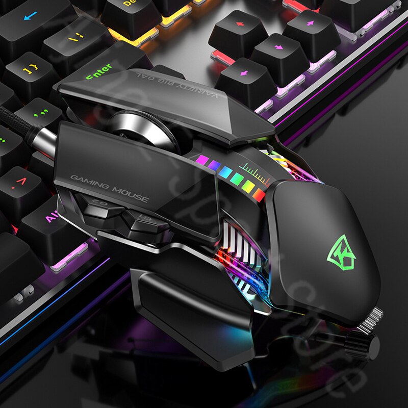 Ergonomic Gaming Mouse Computer-Mice Gamer Wired Laptop Usb-Cable Optical Adjustable Tail Mouse Mouse Gamer 4000DPI