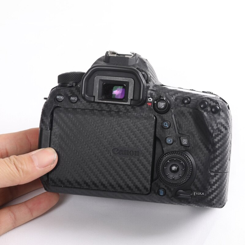 Film anti-rayures en Fiber de carbone pour Canon EOS 6D Mark II 6D2 6DII 80D 90D M6II M6 autocollant de protection bricolage décoration
