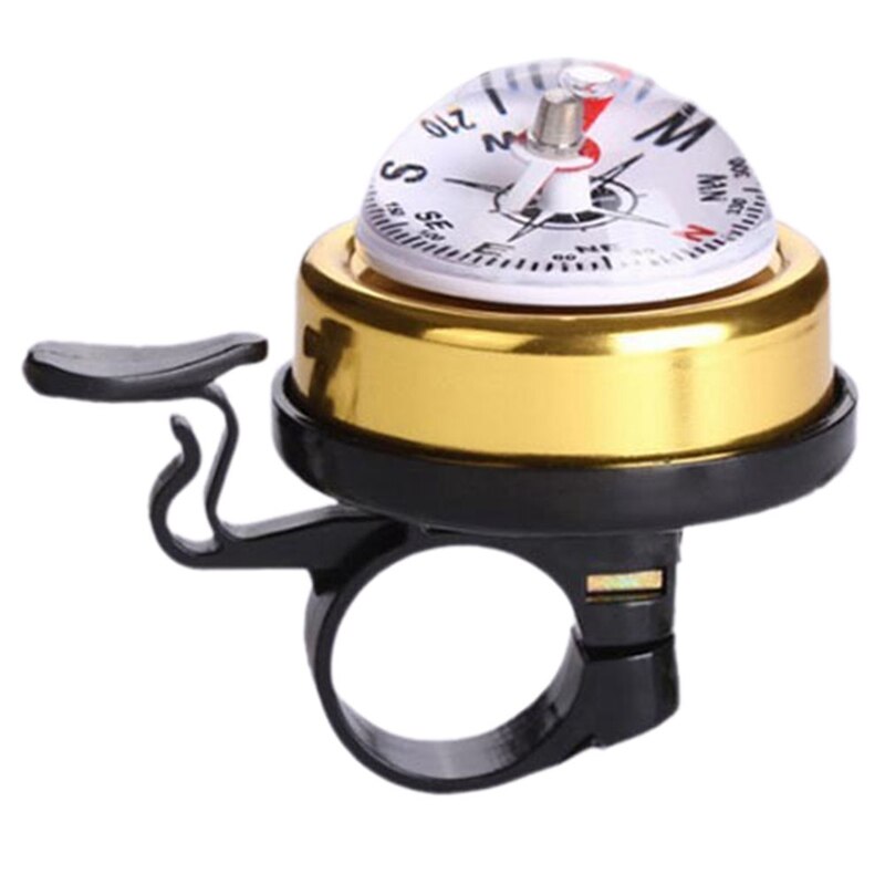 1Pc Aluminum Alloy Bike Bells Cycling Ring Outdoor Mountain Bike Compass Bell Cycling Horn Bicycle Bell With Compass: YW
