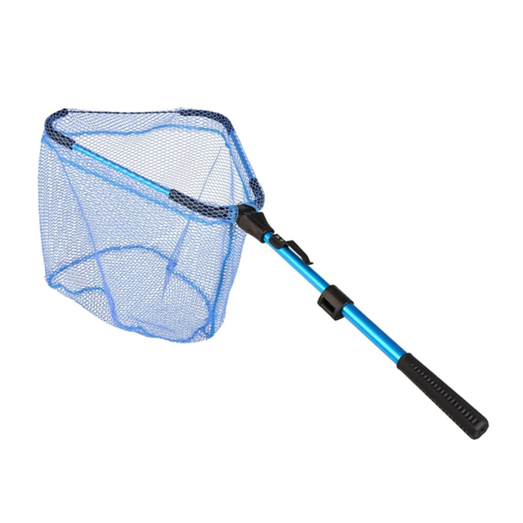 Telescopic Fly Fishing Landing Net Bass Trout Net With EVA Non-Slip Handle