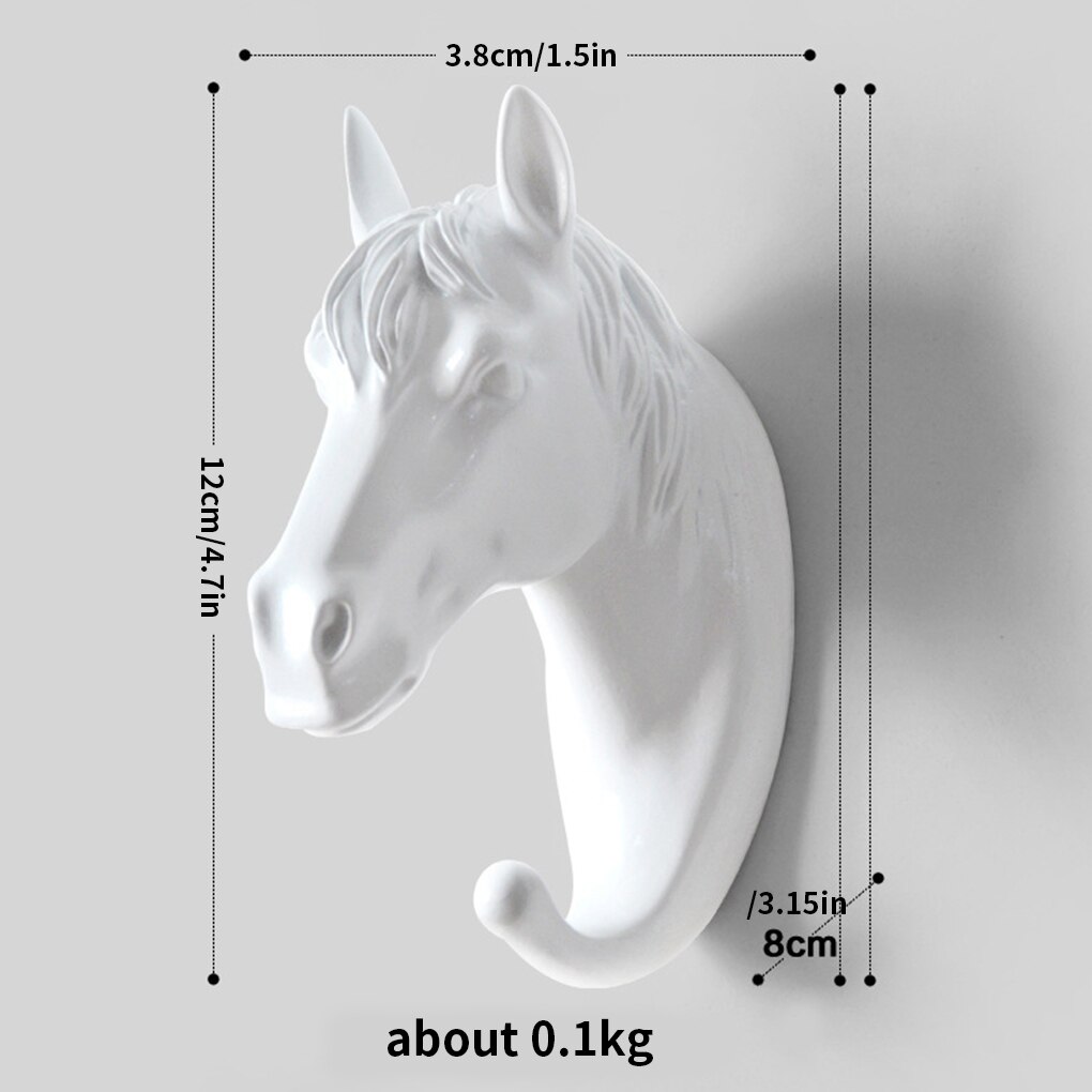 3D Dierenkop Muur Hanger Toetsen Jas Hoed Opknoping Haak Houder Thuis Wall Decor Accessoires Decoratieve Haak Creatieve Dier Haken: 11