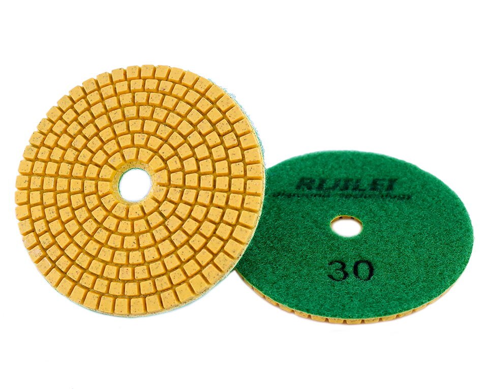 Juego de almohadillas de pulido de diamante en húmedo de 4 ", juego de pulidor Ideal para granito, hormigón, piedra de mármol, encimera de cerámica, amoladora de piso 17 Uds.