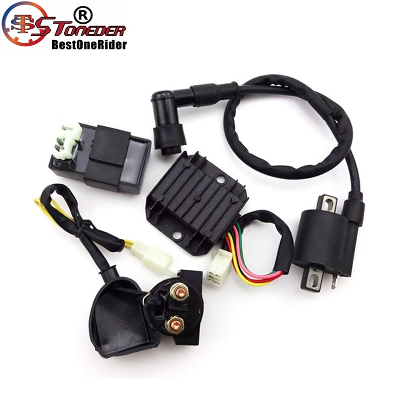 STONEDER Ignition Coil AC CDI Regulator Rectifier Relay for 150-250cc Chinese ATV Quad