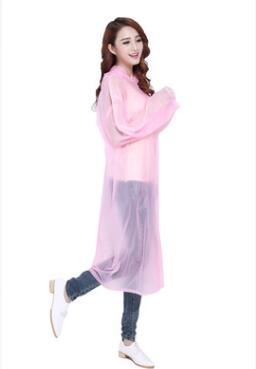 Unisex Waterproof Raincoat Jacket Clear Raincoat Rain Coat Hooded Poncho Rainwear Men Child: Adult pink