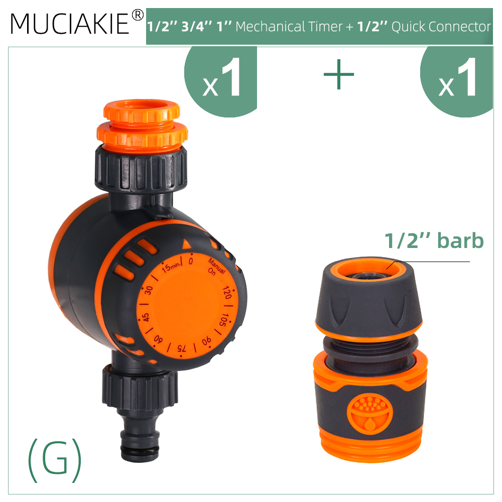 Automatic Garden Watering Irrigation Controller Intelligent Mechanical Daily Water Timer for Outdoor Hose Drip Sprinklers Tool: Yellow