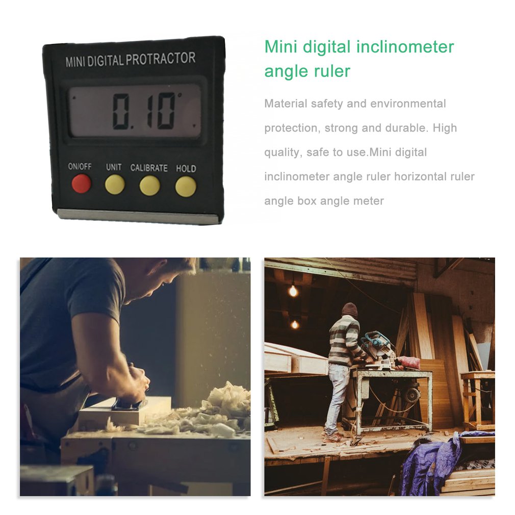 Mini Digital Display Inclinometer Angle Level Spirit Level Angle Box Protractor Angle Meter Neutral / Slope Meter 360degree