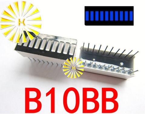 5PCSx 10 segmento verde rojo azul amarillo Jade Verde blanco tubo Digital LED Bar 10*25mm Módulo de pantalla B10G B10R B10BB