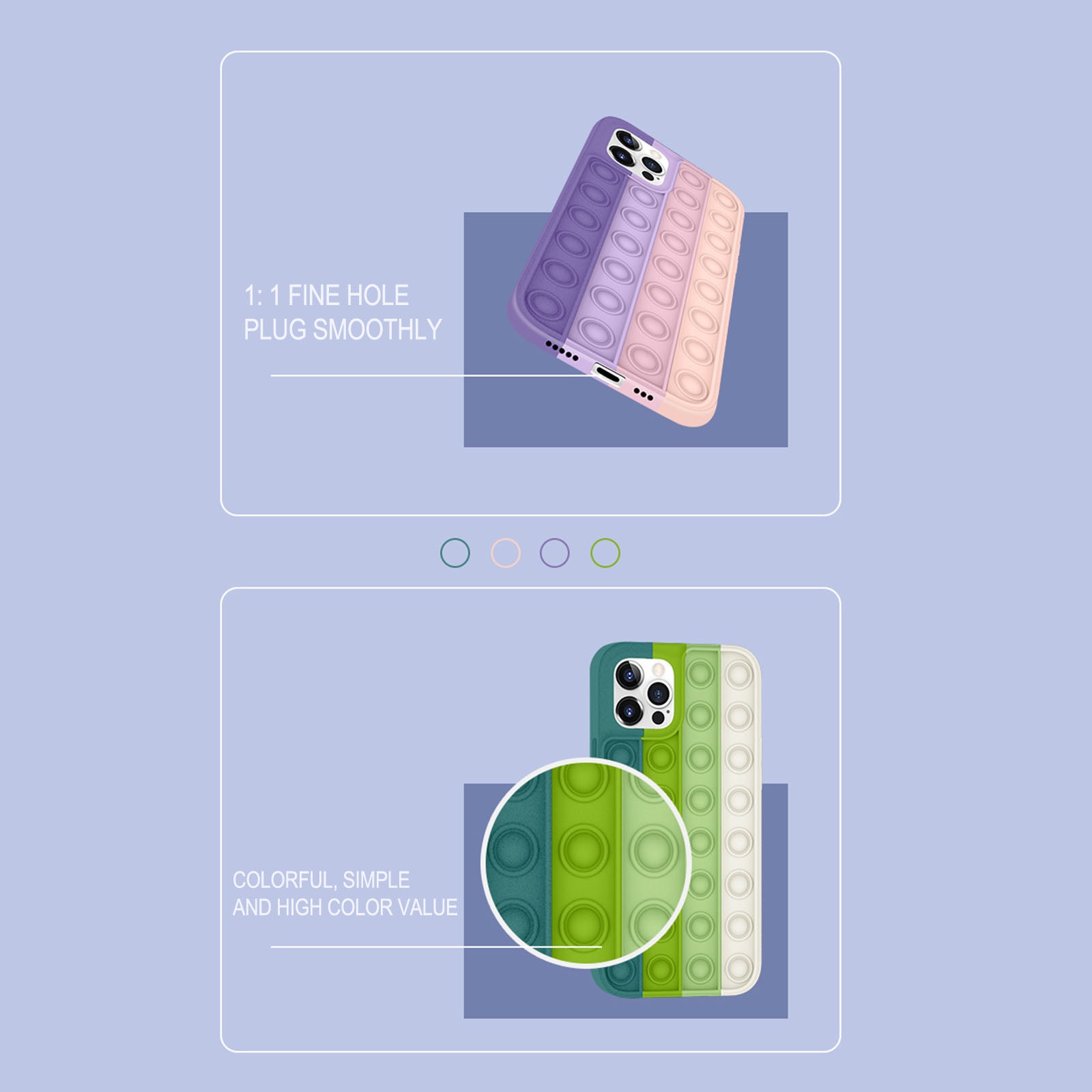 Neuartiges fidget-spielzeug: drücken sie eine blase in form einer weichen silikon-handyhülle zur dekompression für iphone 12 – ideal für freunde