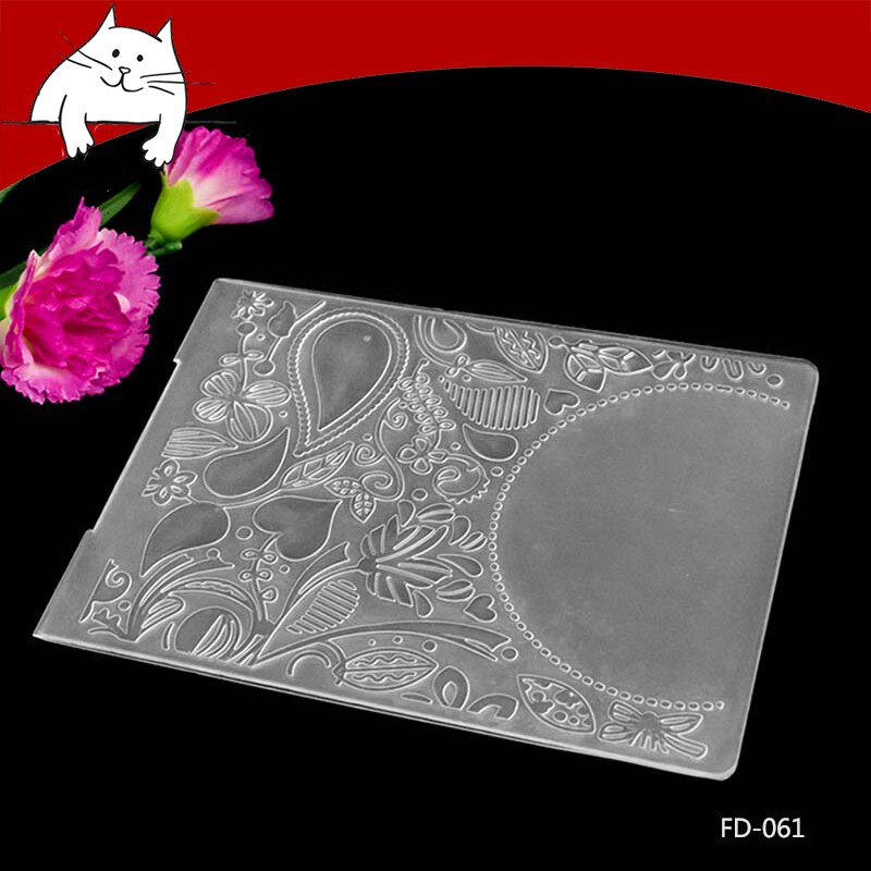Dossier de gaufrage en plastique, pour la fabrication de cartes, papier de Scrapbooking, fournitures de décoration artisanale bricolage: FD-061