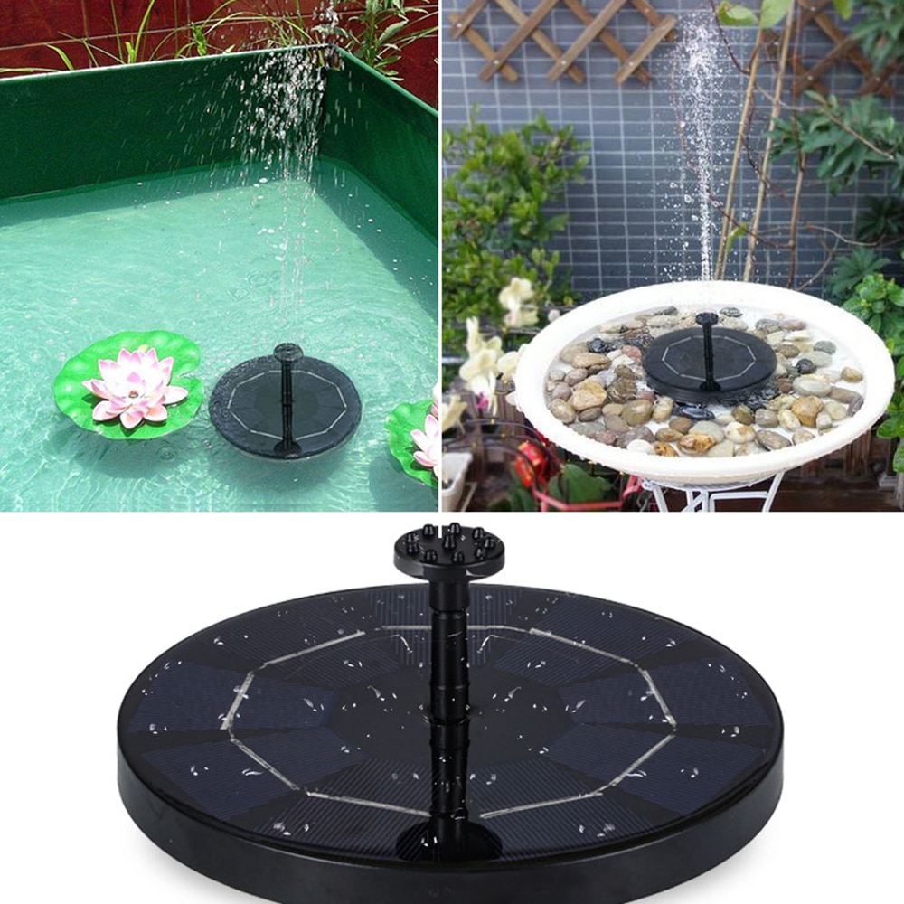 Solar Water Fountain Pump Outdoor Solar Fountain for Garden Solar Pond Water Pump Bird Bath Lake Pool Fountain Garden Decoration