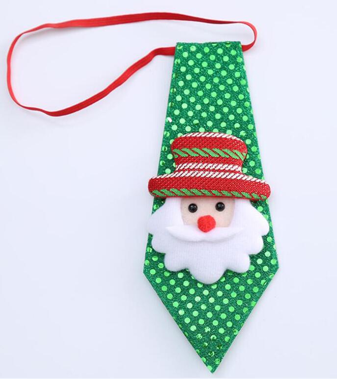 RBOCOTT-Corbata de Navidad para niño, corbatas novedosas para niños, corbata de muñeco de nieve de Santa Claus para de Festival, decoración de baile de: 04