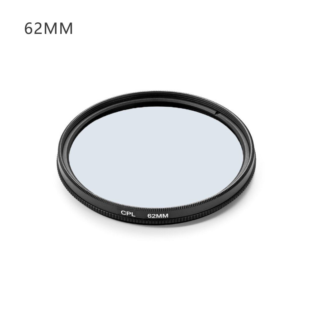 Camera Accessories For Canon Nikon DSLR Camera Lens Polarizing CPL Filter 37/49/52/55/58/62/67/72/77/82mm: 62MM