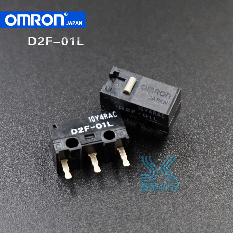 2Pcs Omron Muis Micro-schakelaar Microschakelaar D2F-01L Geschikt Voor Logitech G403 G520 G603 G703 G900 G903 IE3.0 D2FC-F-7N 10M 20M