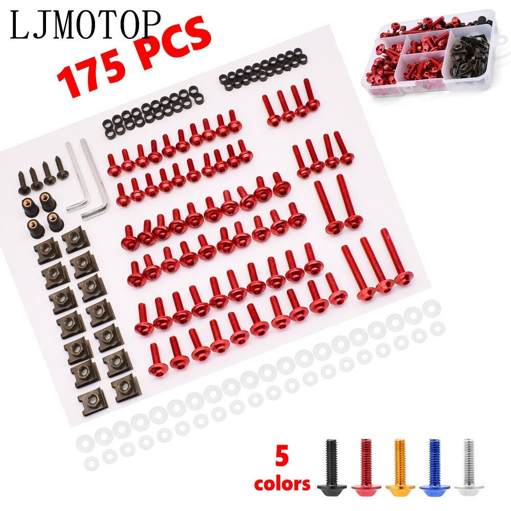 Aluminum Motorcycle Fairing Screws Nuts Kit Moto Body Work Bolts Screw For Yamaha YZF R120 R1 R3 R25 R6 600R FZR 600 MT07 MT09