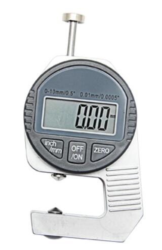 Portable Electronic Dial Indicator Thickness Mini 0.01mm Digital Thickness Gauge Meter 12.7mm Measure Tool Dial Gauge Tester: Pointed head