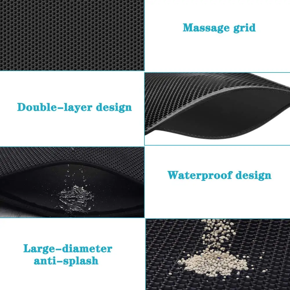 Katzenstreu matt Mit Doppel Schicht Wasserdichte Haustier Katzentoilette matt Rutschfeste Sand Katze Pad Waschbar Bett matt saubere Pad Produkte