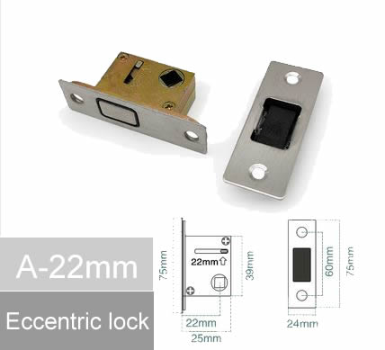 Magnetic mute magnetic lock Silent lock body Bathroom door magnetic lock core Eccentric lock Margin 22mm 25mm 30mm 35mm 40mm 50: Yellow