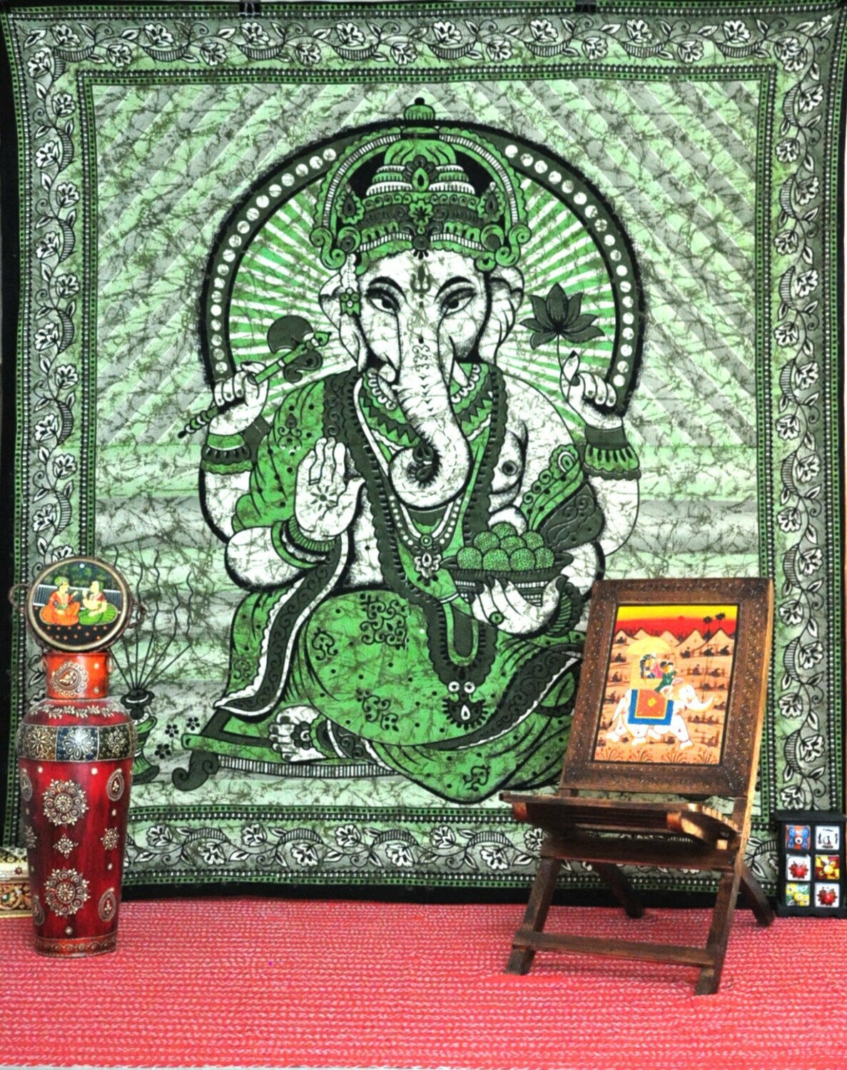 Lord ganesha tapestry ganesha wall hanging