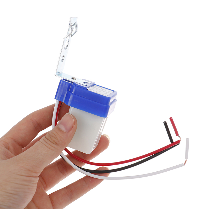 Fotocélula de encendido y apagado automático, controlador de interruptor de luz de calle, DC AC 220V 50-60Hz 10A, Control de foto, Interruptor de Sensor