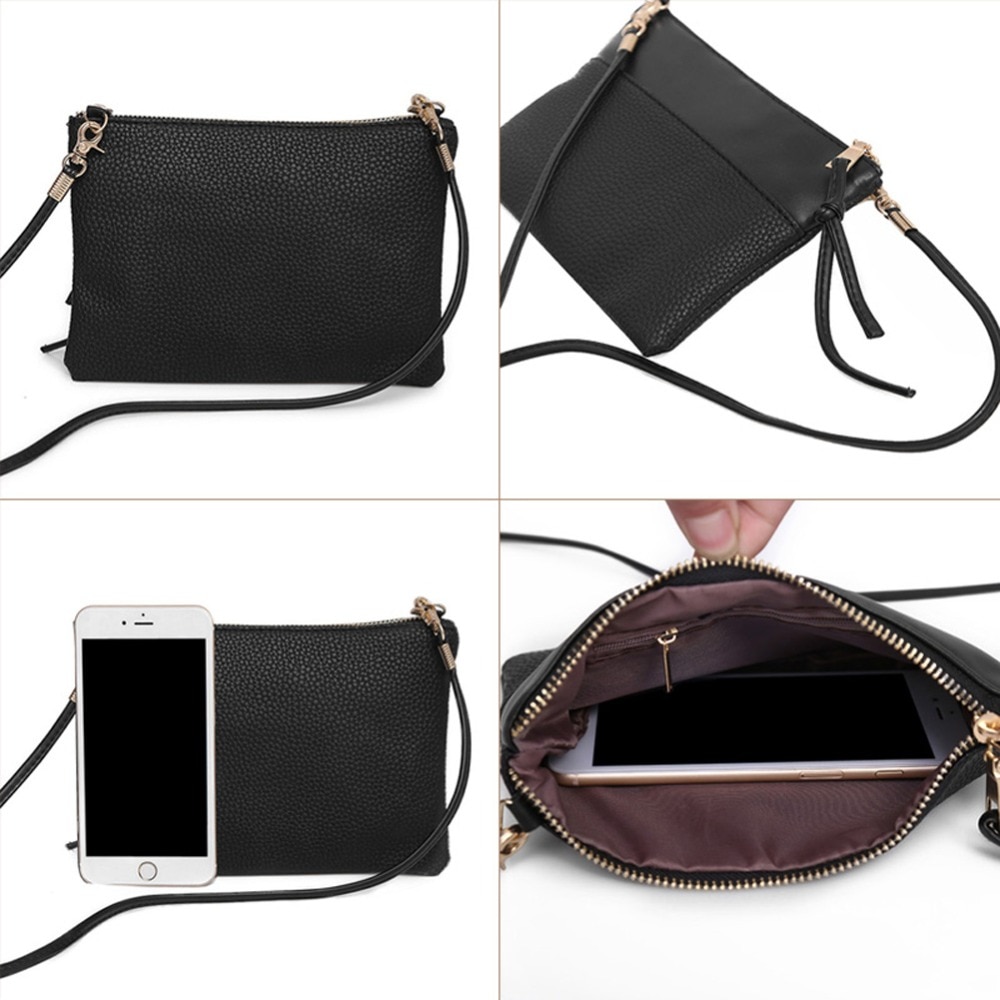 Neue PU Leder Frauen Kleine Bote Tasche Schlinge Schulter Taschen Weibliche Schulter Taschen Mini Kupplung Handtaschen Bolso femenino