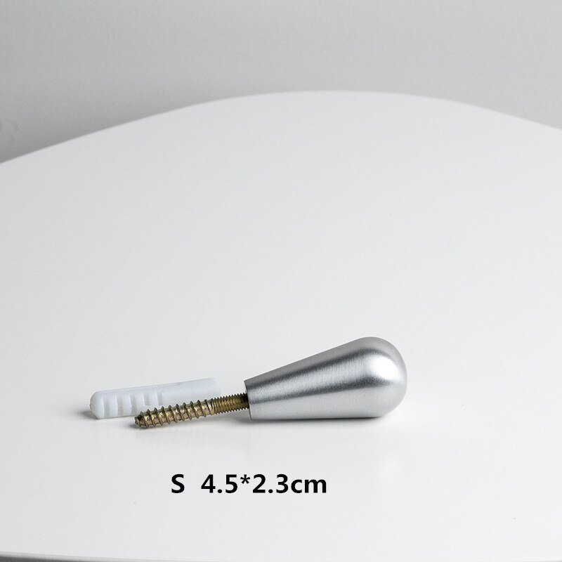 1 pcs Nordic stijl minimalistische creatieve haken woonkamer veranda decoratie messing jas haak haak enkele haak: B-S