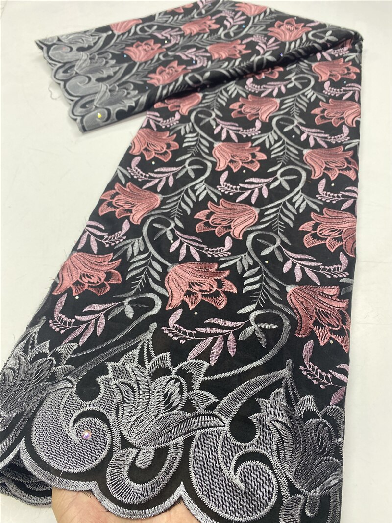 Pure White Swiss Voile Lace In Switzerland African Nigerian Dry Lace Fabrics Cotton Lace Sewing YA3722B-1