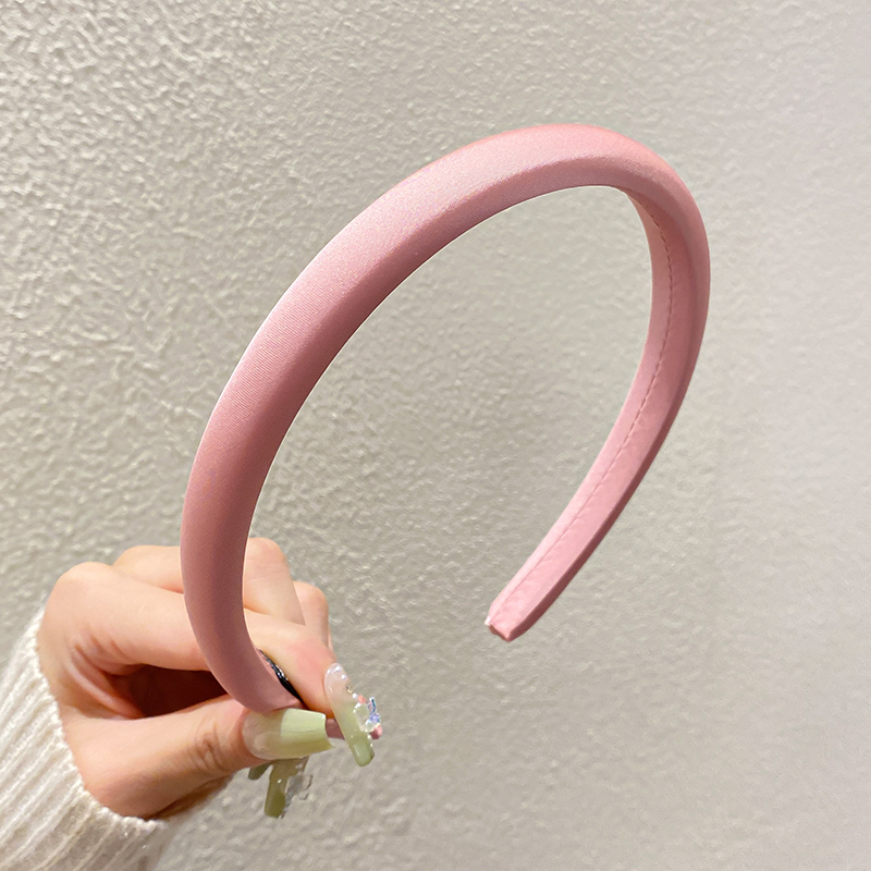 Aishg fint hårband i fast tyg för kvinnor koreanskt enkelt hårband fräscht all-matchande hårband för utomhusbruk flickor håraccessoarer: Grön