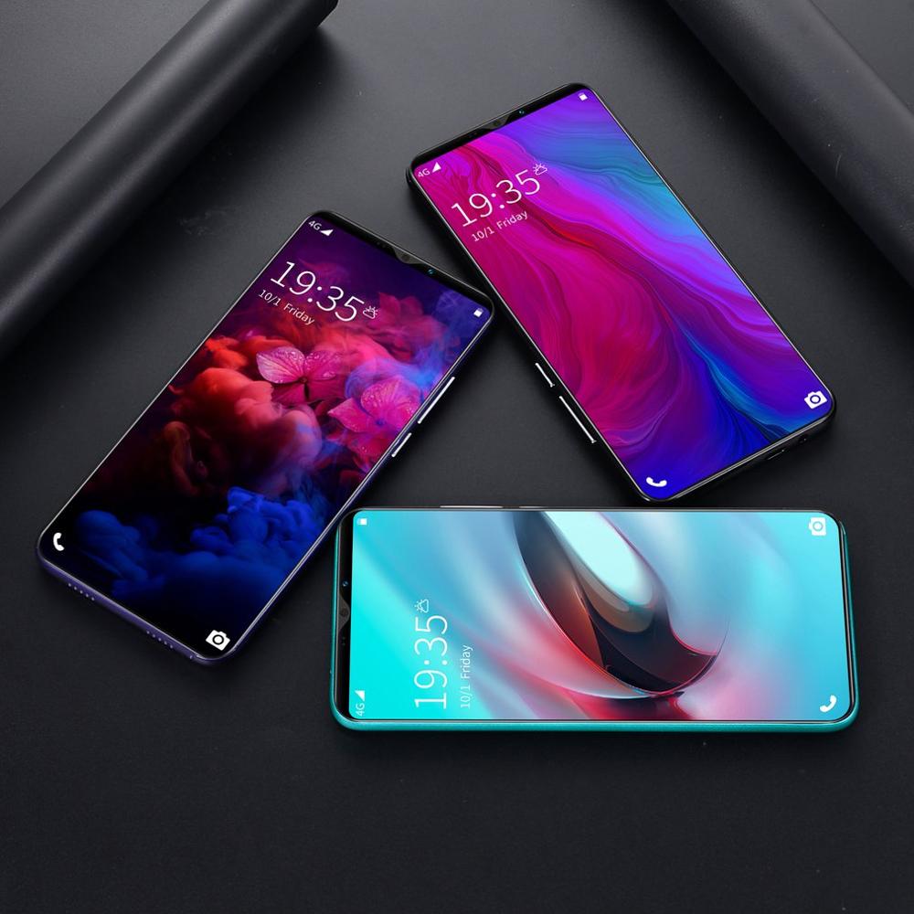 Rino3 Pro 5.8 Inch Screen Android Phone Purple Water Screen Smartphone Solid Color Mobile Phone Cool Shape