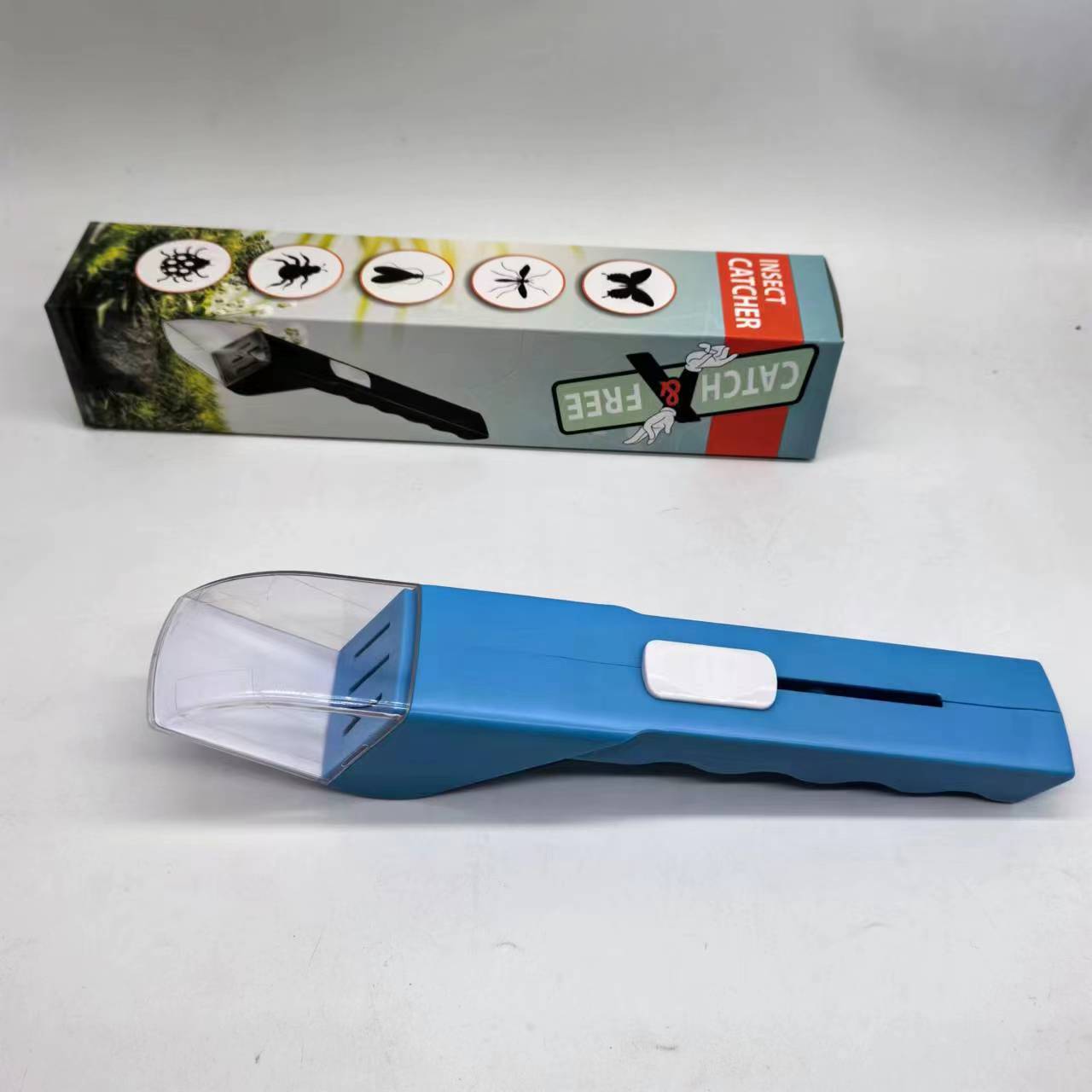 Insect Catcher Handheld Insect Catcher Bee Insect Gripper Bee Cockroach Spider Grab Artifact: Blue