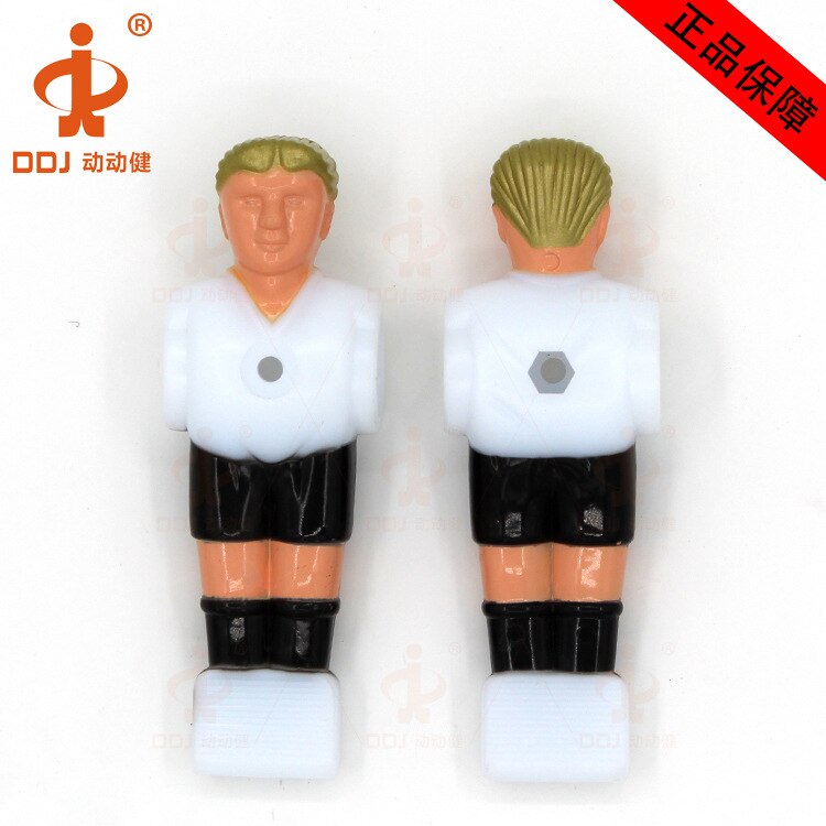 11 teile/satz Mini TischfußBall Spiele FußBall maschine puppe Spielzeug FußBall Tisch Spieler Kunststoff Kicker Tisch FußBall Spieler (16mm): Weiß