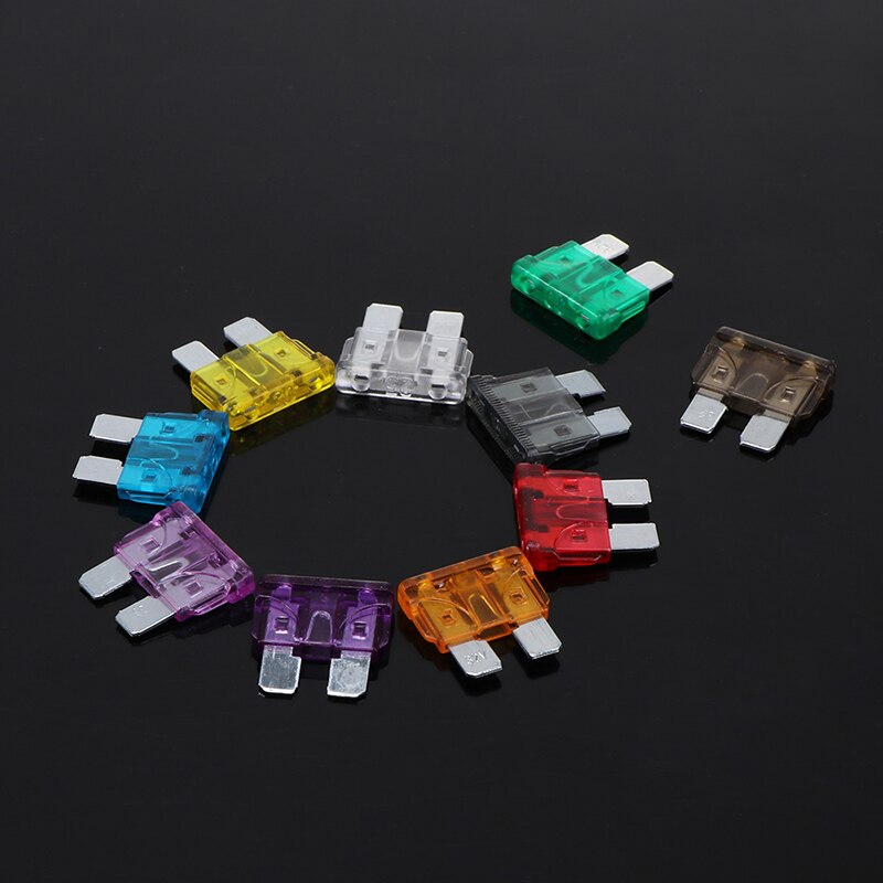 AOZBZ Car Fuse Box Blade Fuse Box Auto Fuse Car 2A 3A 5A 7.5A 10A 15A 20A 25A 30A 35A Standard Medium Fuse Color Code