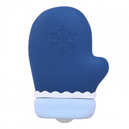 Grande scaldamani bottiglia antiscivolo forma compatta cappello grande iniezione bocca scaldamani bottiglia:  blu guanti