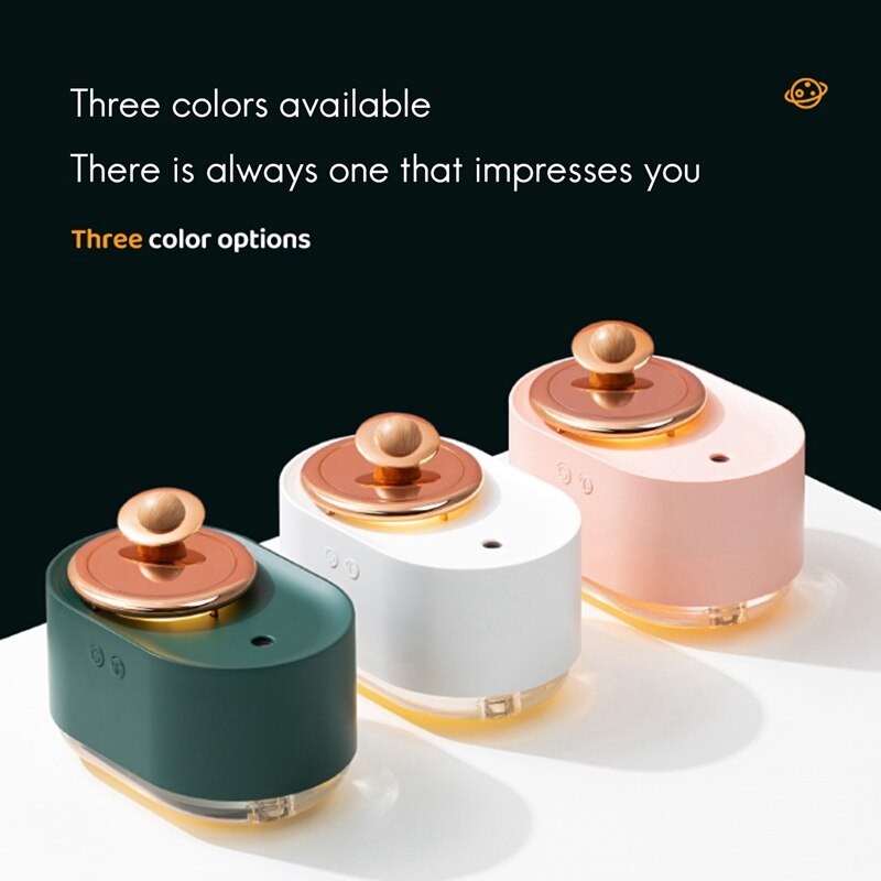 300Ml Rotating Planet Humidifier Car Mute Spray Humidification USB Charging Water Replenishment Cute Night Light