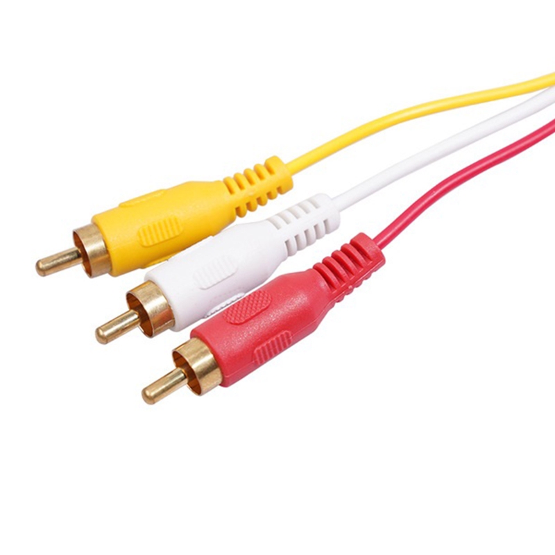 R91A Hdmi-Compatibel 3 Rca Video Hdmi-Compatibele Kabel 1080P Adapter Voor Hdtv Tv Set-box Av Cord Converter
