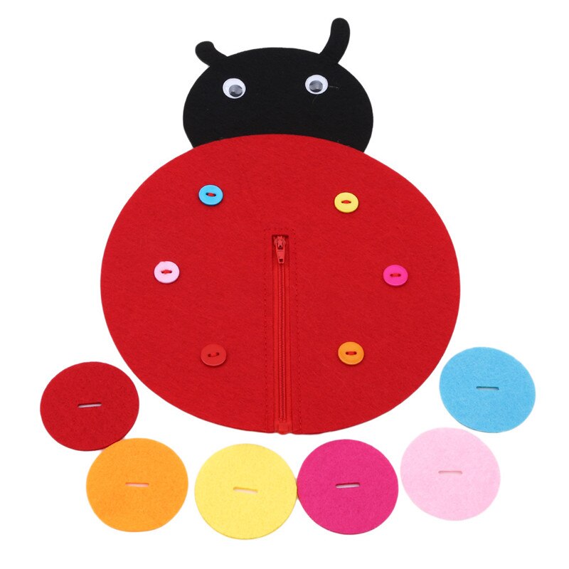 Hand Zipper Button Teaching Kindergarten Manual Diy Weave Cloth Early Learning Education Toys Montessori Teaching Aids Math Toys