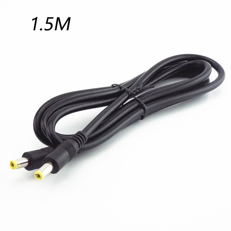 Connecteur de câble d'alimentation 12V, 5.5MM x 0.5 MM, 1.5m alimentation pour ordinateur portable M 3m DC mâle à mâle, câble d'extension pour pc: 1.5M