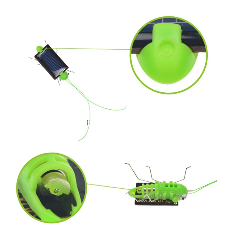 Solar grasshopper Educatieve Op Zonne-energie Grasshopper Robot Speelgoed nodig Gadget zonne-speelgoed Geen batterijen voor kids