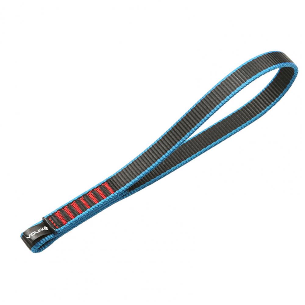 22KN Climbing Webbing 16mm Wide Rock Climbing Webbing Strap Open Sling Nylon Webbing Lanyard Rope QuickDraw Short Webbings Strap: green