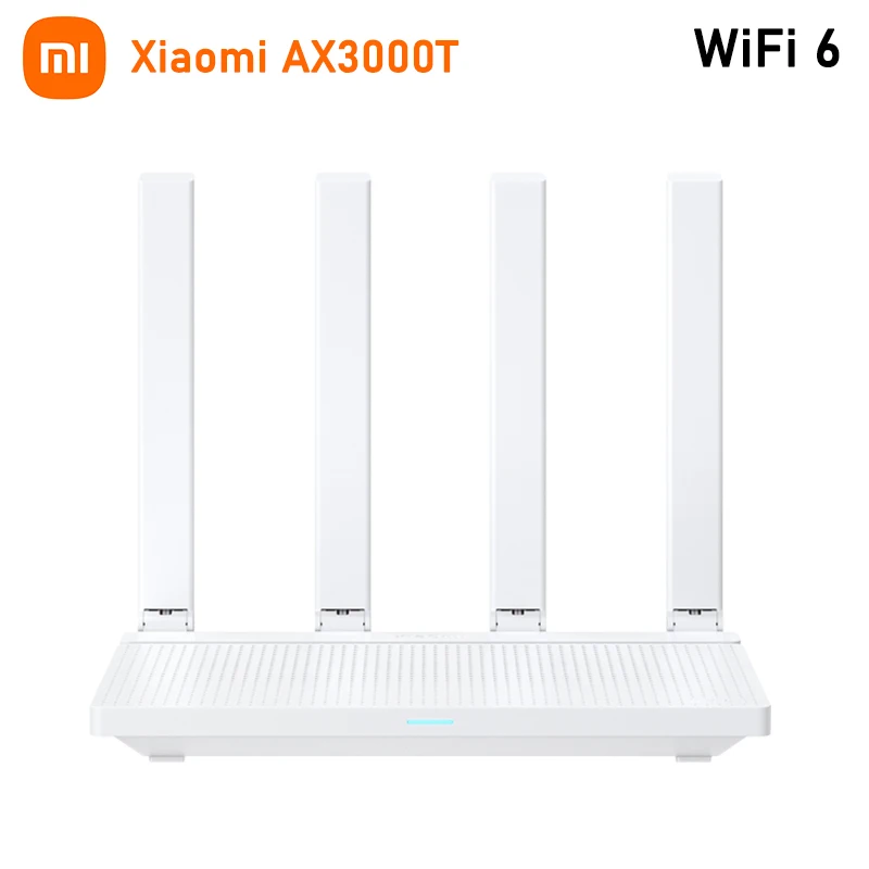 Xiaomi Router AX3000T 2.4G 5G Mesh Technology WiFi 6 Efficient Wall Penetration Children Online Protection WiFi Router Repeater: WHITE