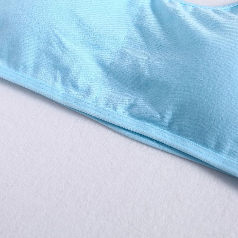 3pcs/Lot Young Girls Solid Soft Cotton Bra Puberty Teenage Breathable Underwear