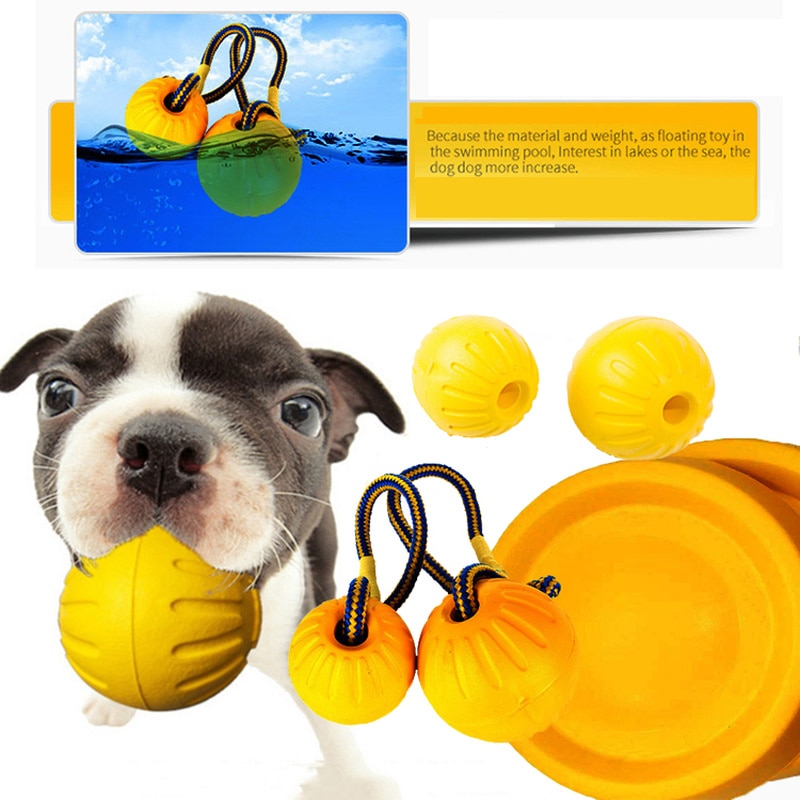 Interactieve Hond Speelgoed Touw Bal Speelgoed Voor Spelen Kauwen Hond Training Speelgoed Draagbare Eva Bal Dierbenodigdheden Voor Kleine Grote hond